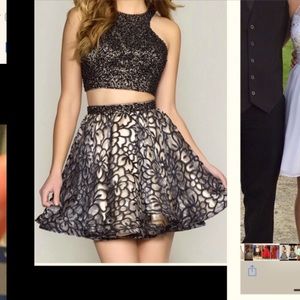 Val Stefani size 8 2 prom piece dress